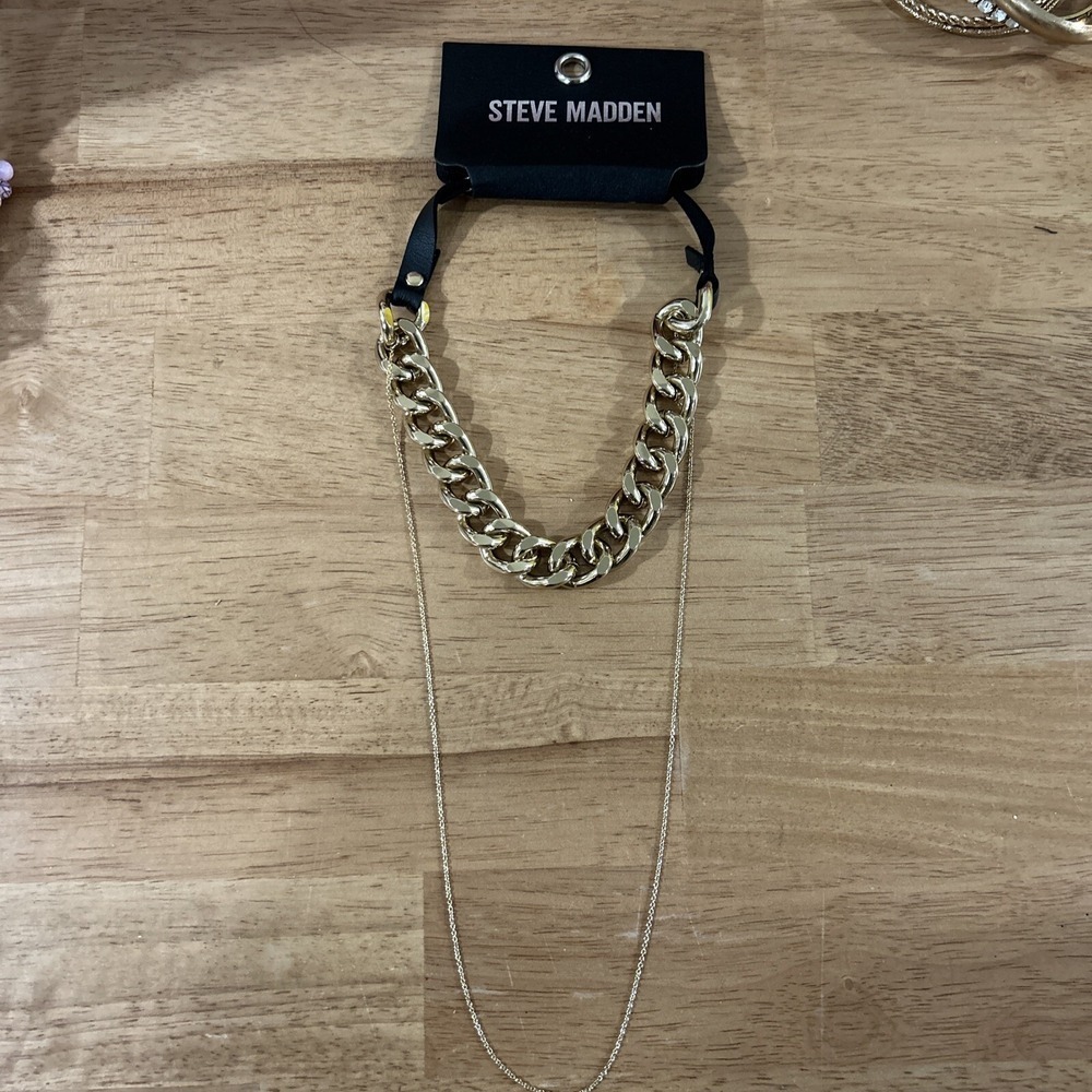 Steve Madden Gold‎ Chain Necklace New